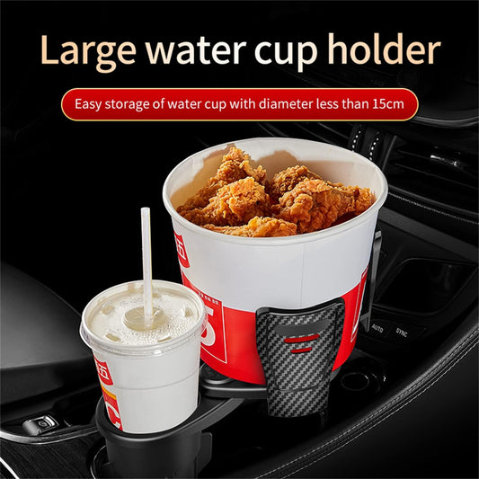 Car Drink Expander Holder/ 360° Car Cup Holder Expander Adapter, Vehicle-Mounted Car Cup Holder and Organizer, All Purpose Car Water Cup Drink Holder