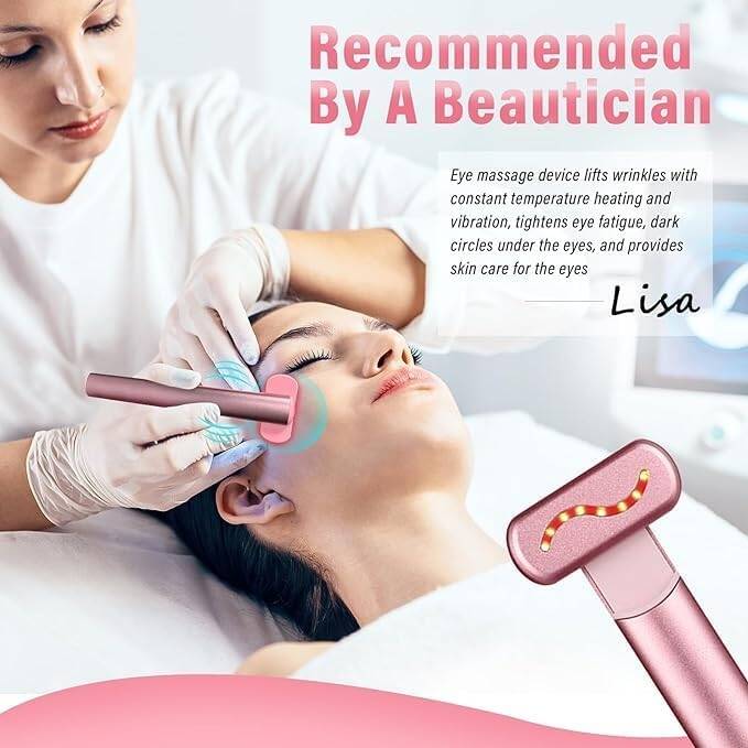 Eye Beauty Device/ Eye Beauty Device, Anti-Wrinkle Red&Blue Light Therapy Wand for Eyes and Face Facial Wand Face Lift, Portable Skincare Wands for Radiant Skin On The Go, Multicolor.