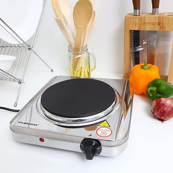 Electric Hot Plate/ Single Burner Electric Hot Plate With High Power, Overheat Protection, Auto-Thermostat, Portable Tabletop Cooking, Multicolor.