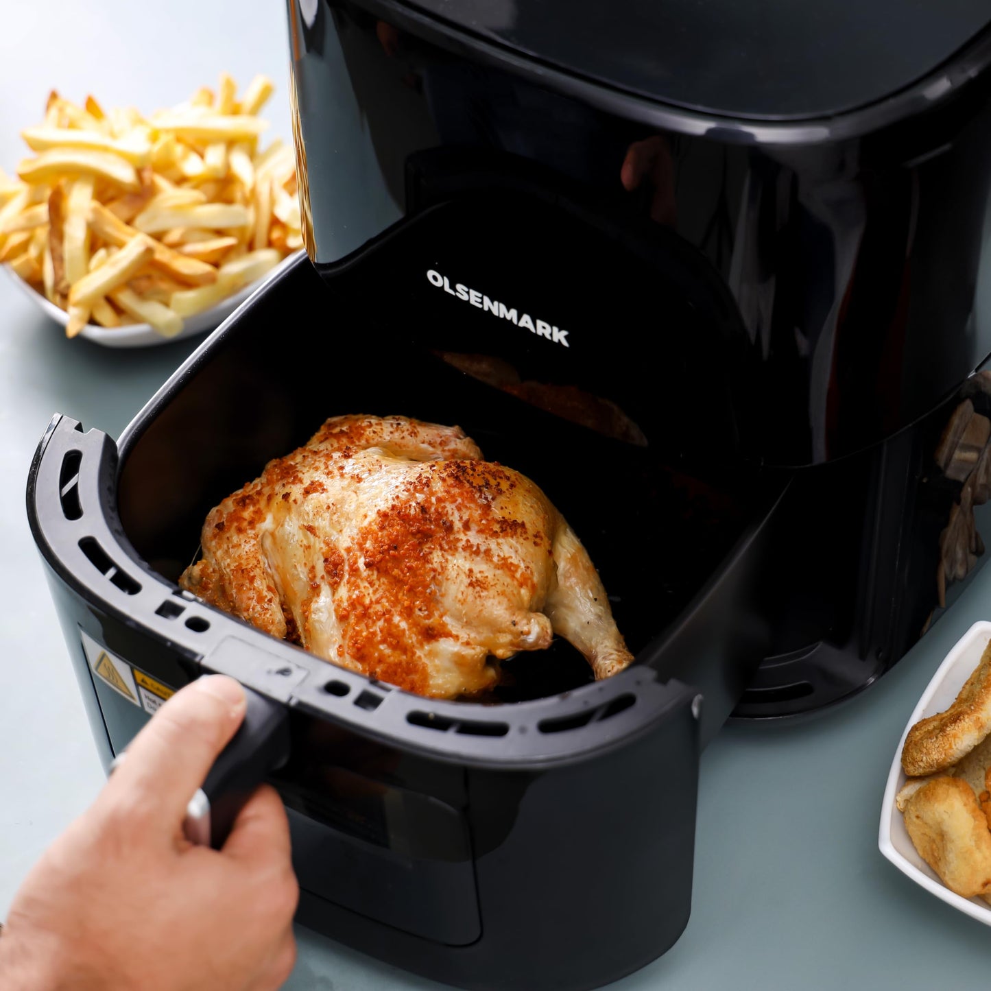 Deep Air Fryer With Touch Display/ Perfect Capacity, Healthy Cooking Made Easy, Fast and Efficient Cooking, Multicolor.