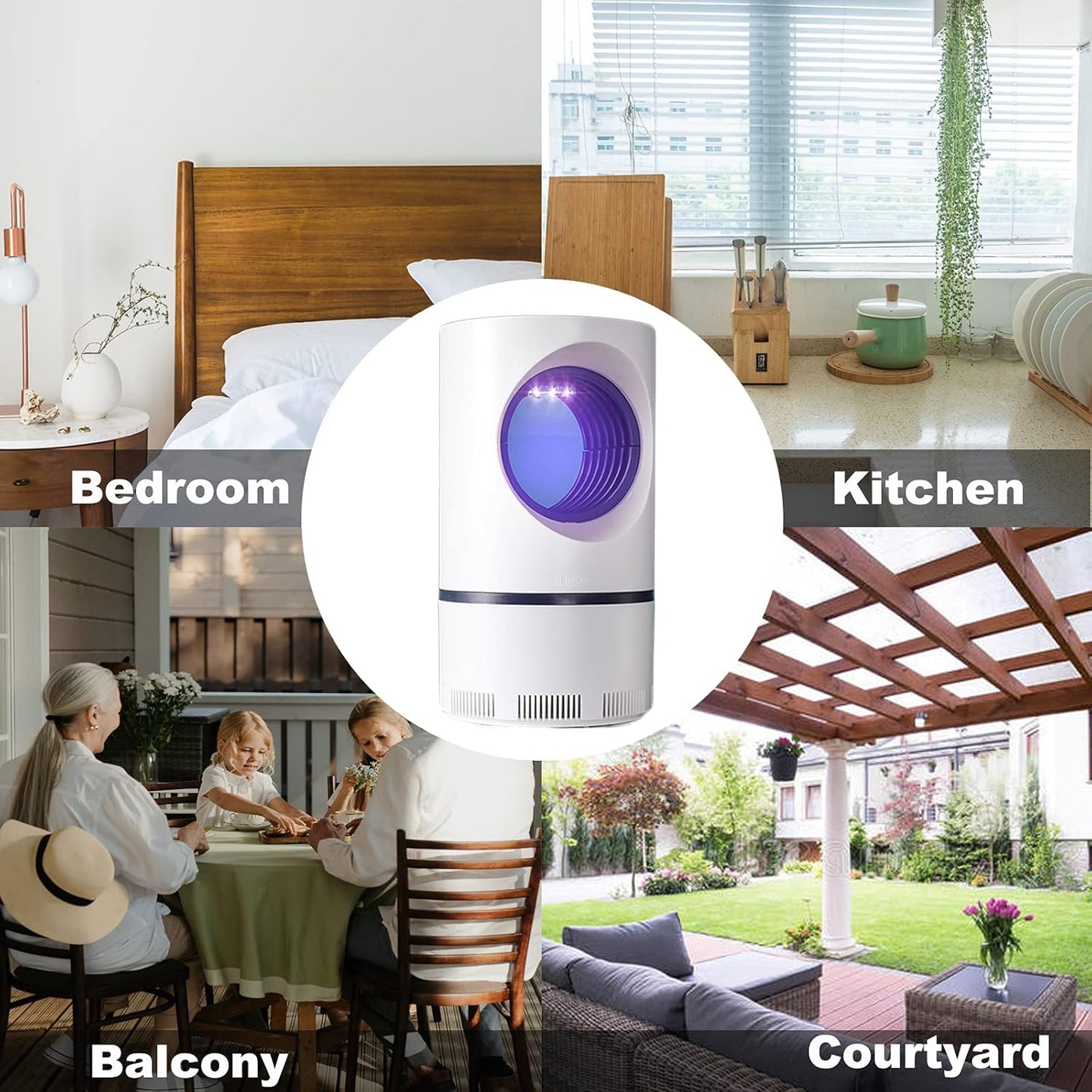 Mosquito Repellent/ Electric Mosquito Killer Trap Bug Zapper Led Mosquito Light Insect Killer Indoor, Outdoor,Advanced USB Bug Catcher Gnat Fly Trap Control, Multicolor.