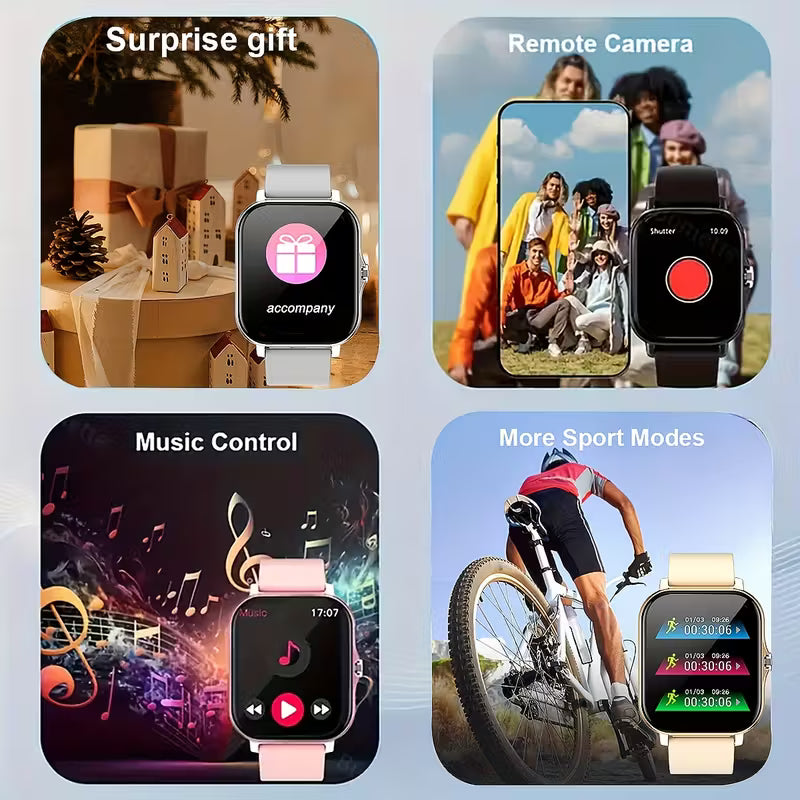 A56 Smart Watch/ 44-49mm Touch Screen Smartwatch with Jewelry Set – Fitness Tracker, Health Monitor, Waterproof, Touch Screen, Multicolor.