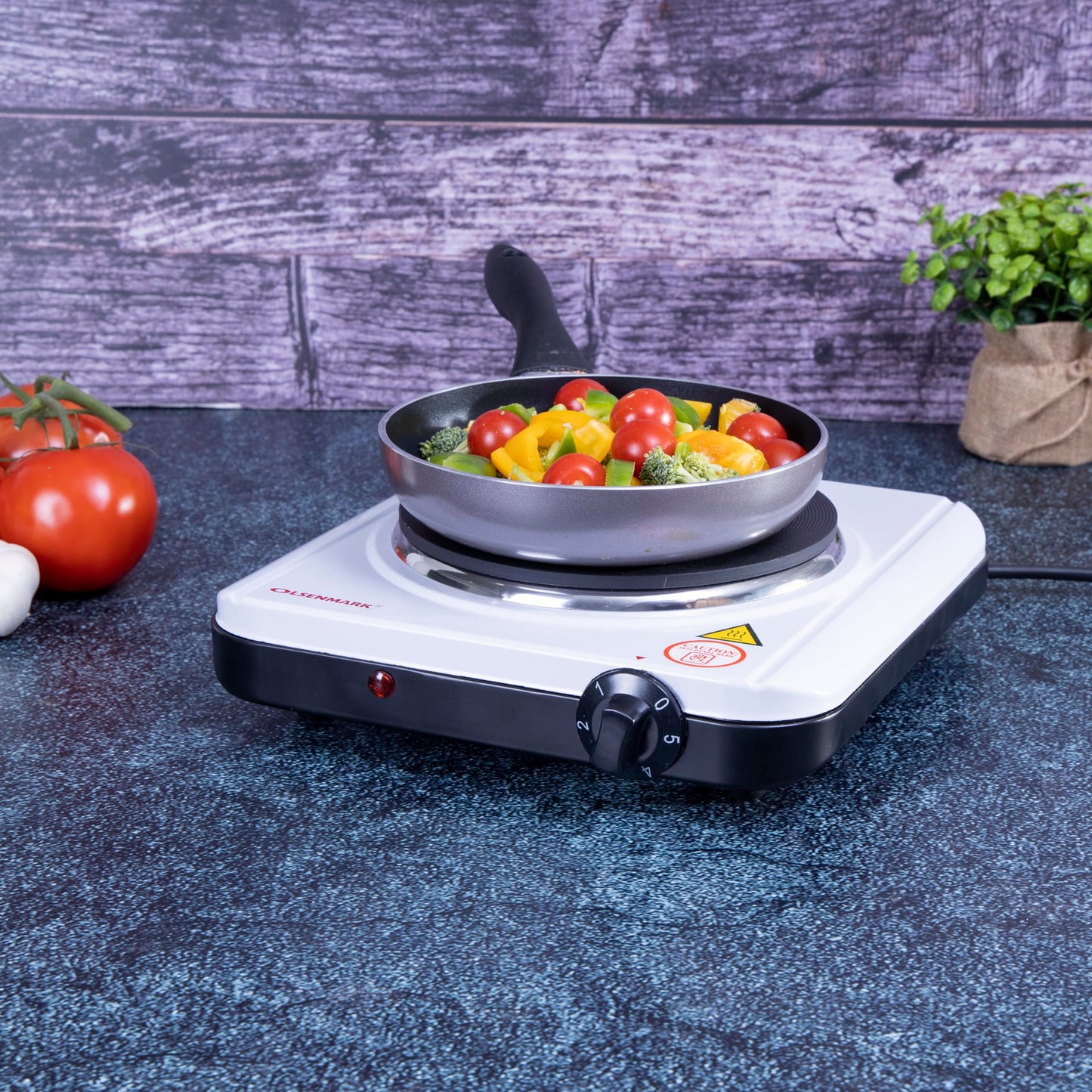 Electric Hot Plate/ Single Burner Electric Hot Plate With High Power, Overheat Protection, Auto-Thermostat, Portable Tabletop Cooking, Multicolor.