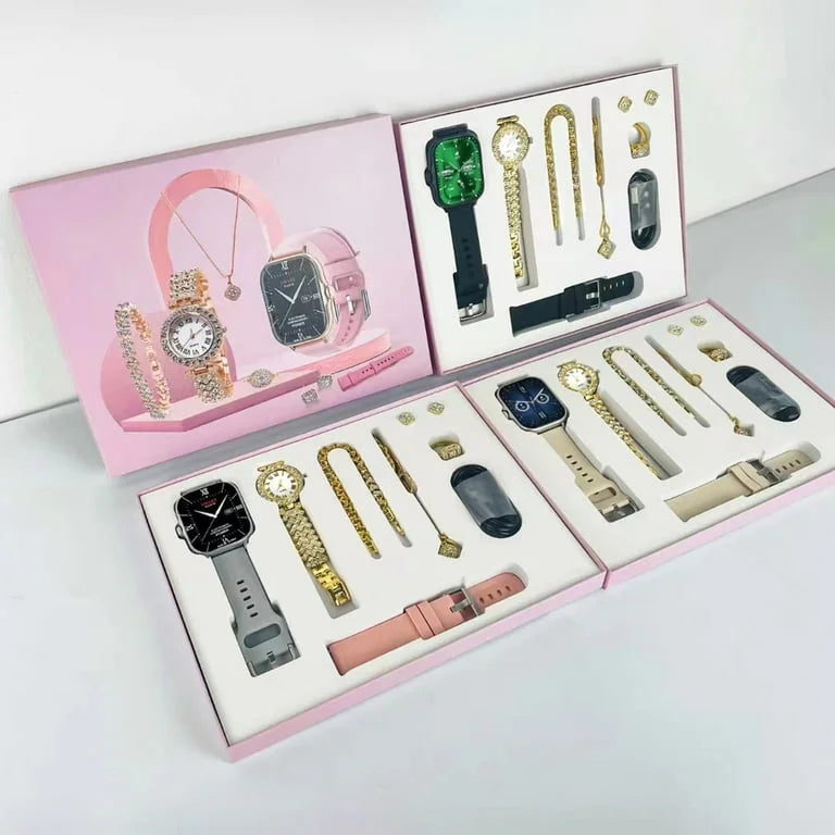 A59 Smart Watch/ Waterproof Smartwatch, Magnetic Charging, Heart Rate Monitor, Sports Band, Gift Set for Women, Multicolor.