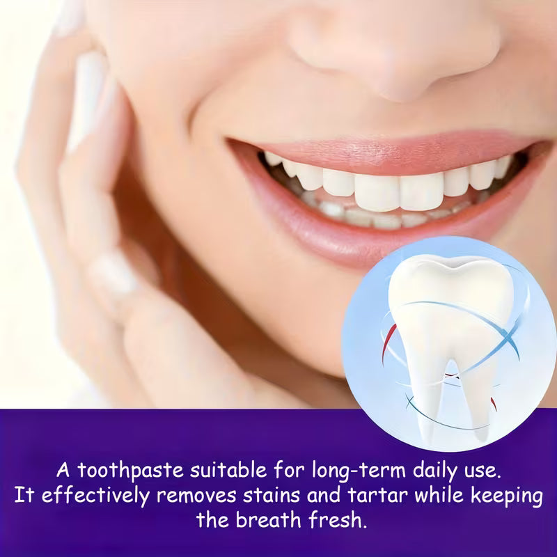 Purple Whitening Toothpaste/ Teeth Whitening Toothpaste - Deep Clean & Fresh Breath Toothpaste, Natural Pearl Essence for Dental Care, Whitening Toothpaste.