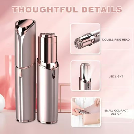 Facial Hair Remover/ Facial Hair Remover for Women - as Seen on TV Painless Face Shaver, Electric Hair Removal Device for Face Lips Peach Fuzz with Light, Multicolor.