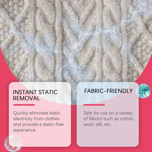 Anti Static Spray 100ml/ Home Clothing Anti-Static Spray - Reduces Wrinkles and Smoothens Fabrics, Makes Clothes Softer & Prevents Static Cling, Fabric Care, Laundry Essentials.