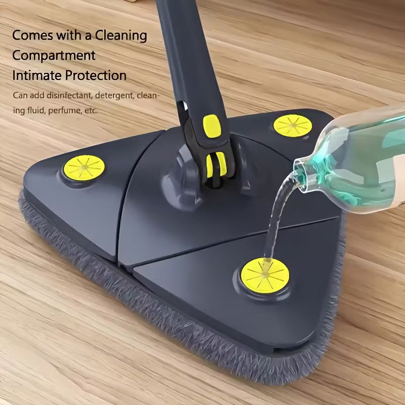360 Rotating Adjustable Mop/ Quick-Dry Twist Design, Microfiber Wet & Dry Mop for Floors, Walls, and RVs, Adjustable Handle Mop, Durable Plastic Mop.