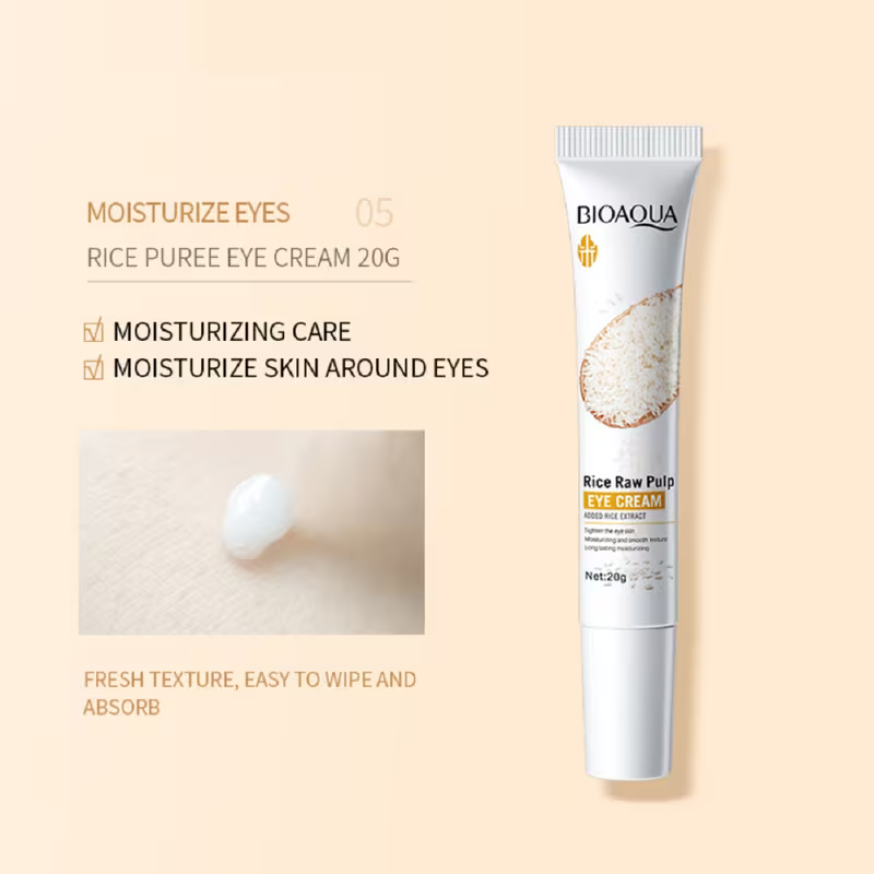 Bioaqua 6pcs Skincare Set, Rice Puree Care Set, Women's and s' moisturizing facial Light Beige care gift set, Hypoallergenic, Cleansing and Moisturizing, Moisturizing, Gentle Formula, Rich Foam, Deep Cleansing, Moisturizing.