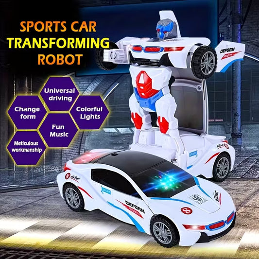 Robot Deform Car/  Motorized Movement for Boys & Girls, Birthday Christmas Gift - Indoor Outdoor Educational Robot Vehicle, Indoor Play, Interactive Play, Multicolor.