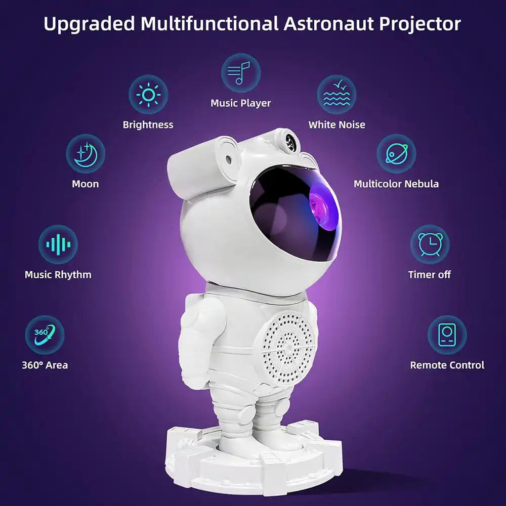 Astronaut Projector/ 360°Adjustable Design, Astronaut Nebula Galaxy Night Light Projector for Children Adults Baby Bedroom, Party Game Room.