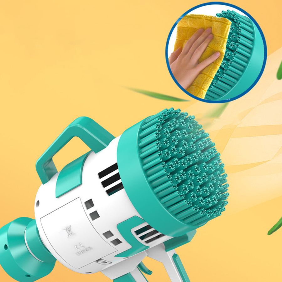 48 Holes Rocket Bubble/ Children Bubble Gatling Machine Portable Semi-automatic Bubble Maker with 48 Holes Outdoor Toy, Multicolor.